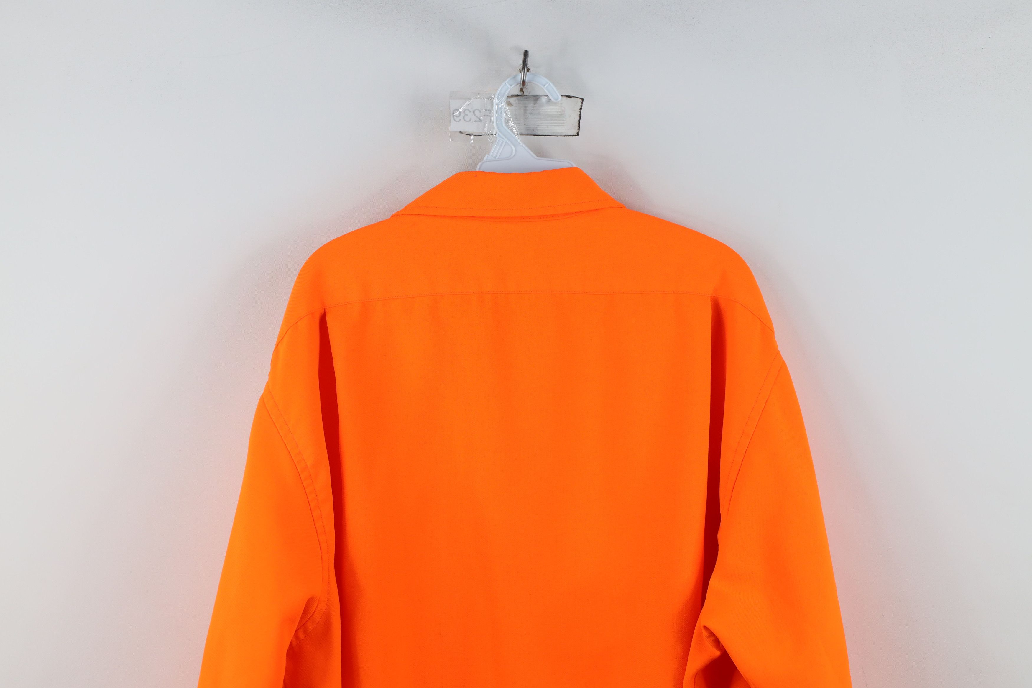 Cabelas Vintage 90s Cabelas Collared Button Shirt Blaze Orange USA Size US XXL / EU 58 / 5 - 14 Thumbnail