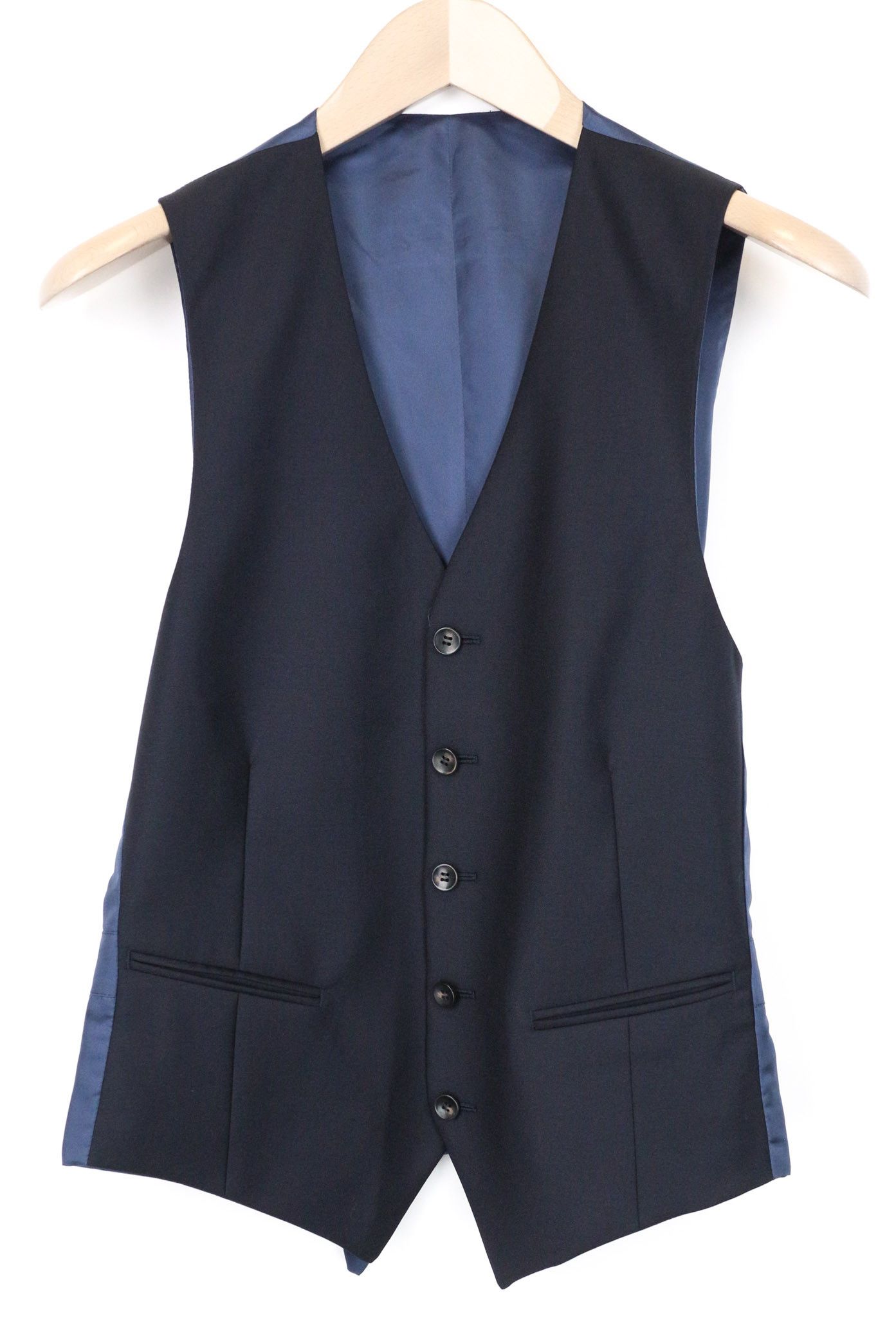 Suitsupply UK34R Navy Wool Waistcoat Suit 74766 Size 34R - 2 Thumbnail