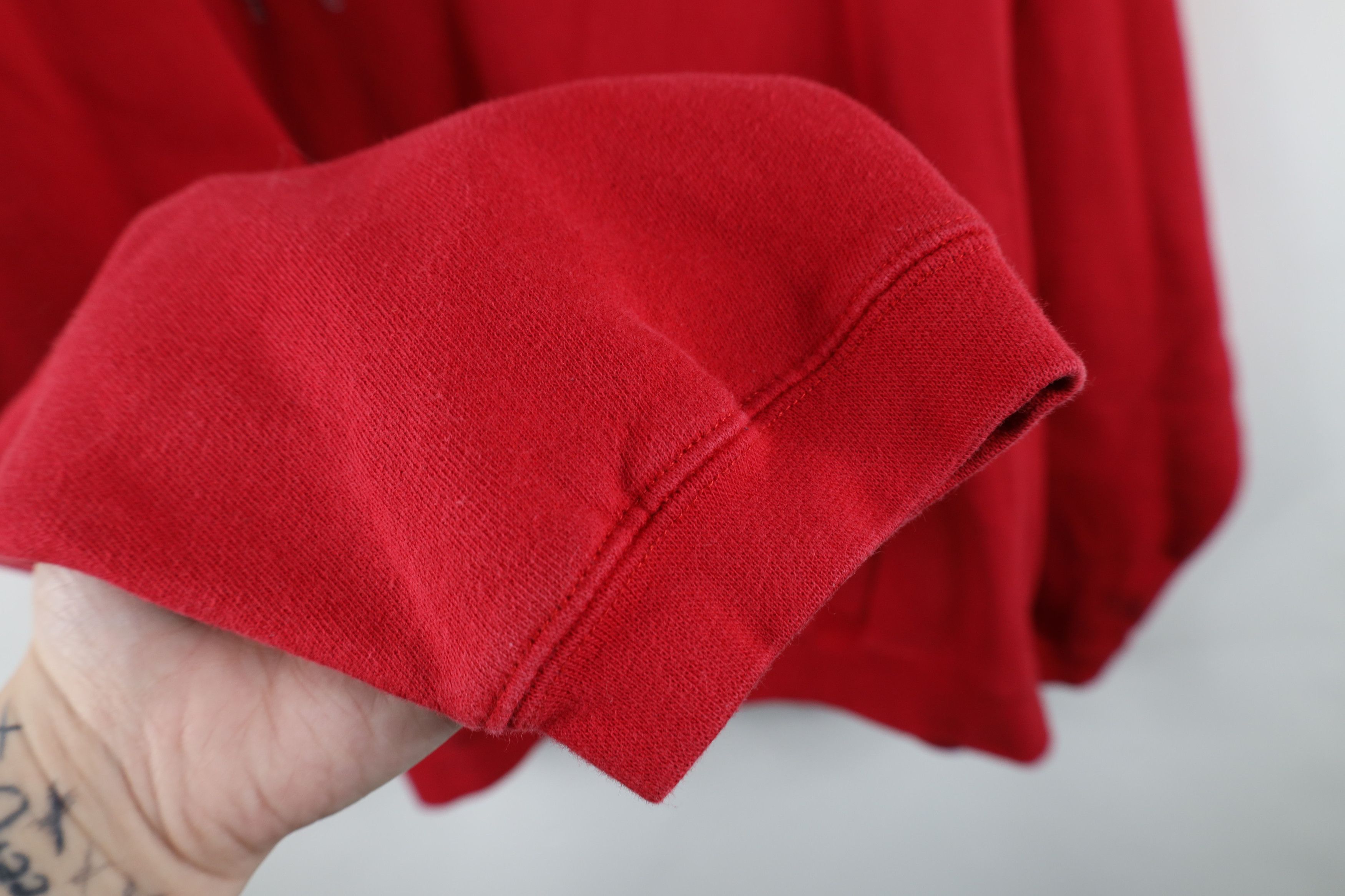 Vintage Vintage 90s Ohio State University Hoodie Sweatshirt Red Size US XXL / EU 58 / 5 - 9 Thumbnail