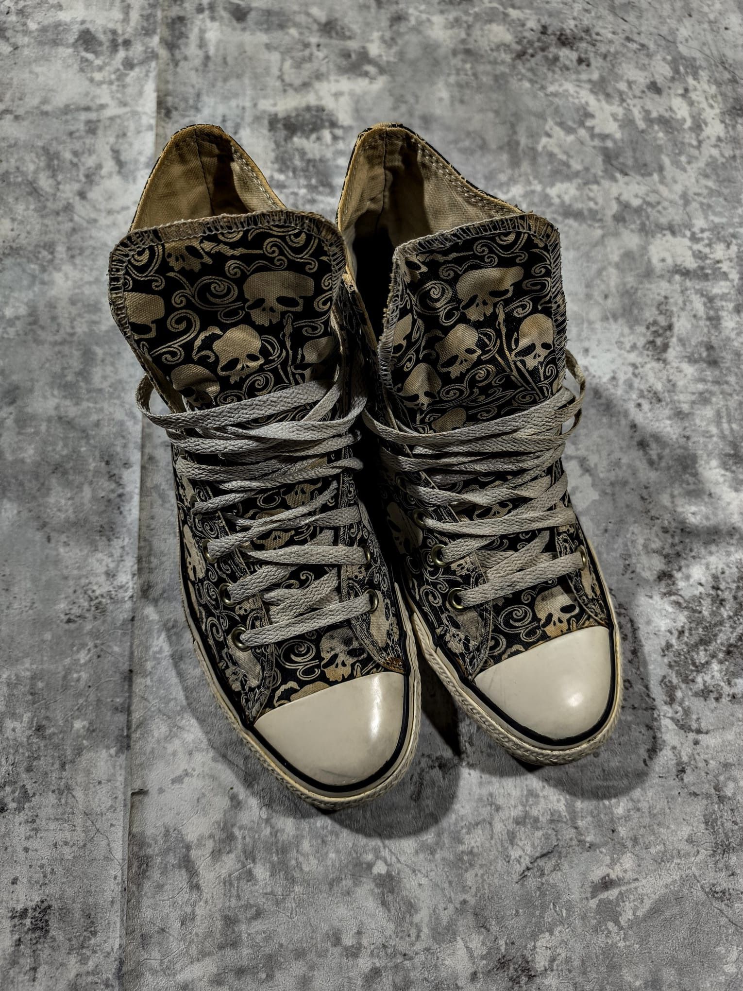 Hysteric Glamour Insane Skater Converse Skull Distressed Trashed Sneakers Size US 8.5 / EU 41-42 - 3 Thumbnail