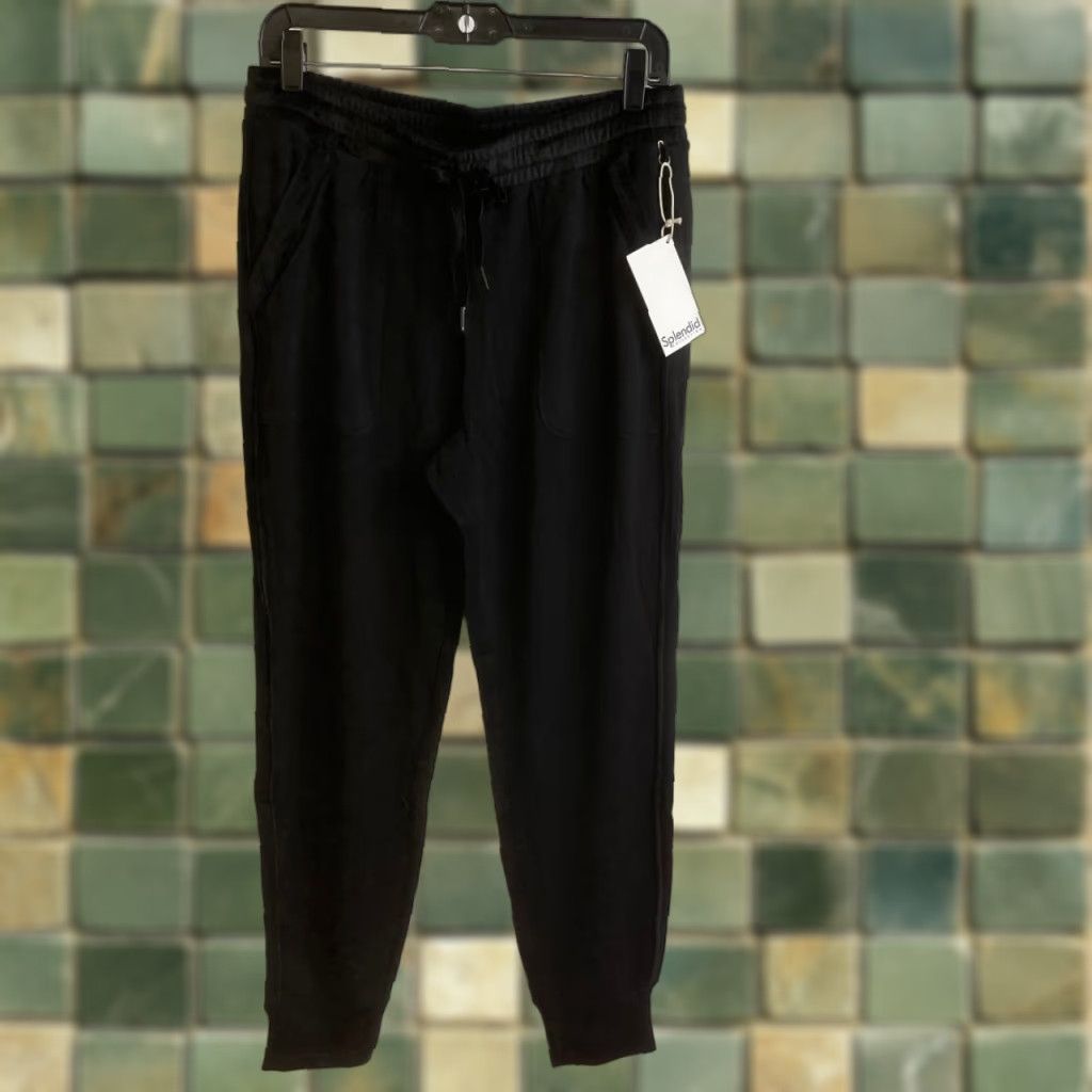 SPLENDID Jogger Women XL Black Supersoft Bliss RF3A190 Casual Viscose