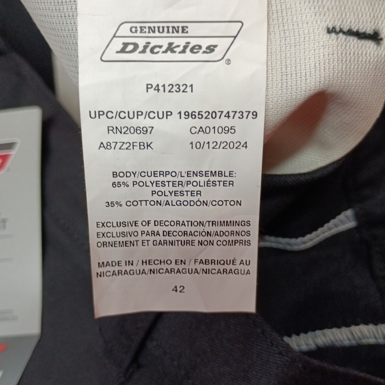 Dickies Dickies Shorts Men's 42 Black Relaxed Fit Work Shorts NWT Size US 42 / EU 58 - 3 Thumbnail