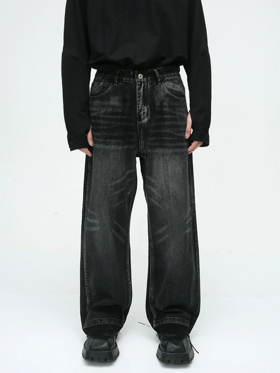 Vintage American high street washed loose straight casual jeans Size US 32 / EU 48 - 1 Thumbnail
