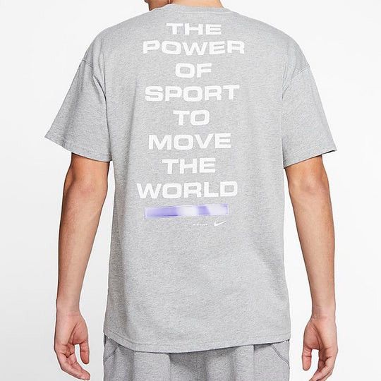 Nike × Pigalle 2019 THE POWER OF SPORT TO MOVE THE WORLD TEE HEATHER SAiL Size US M / EU 48-50 / 2 - 13 Thumbnail