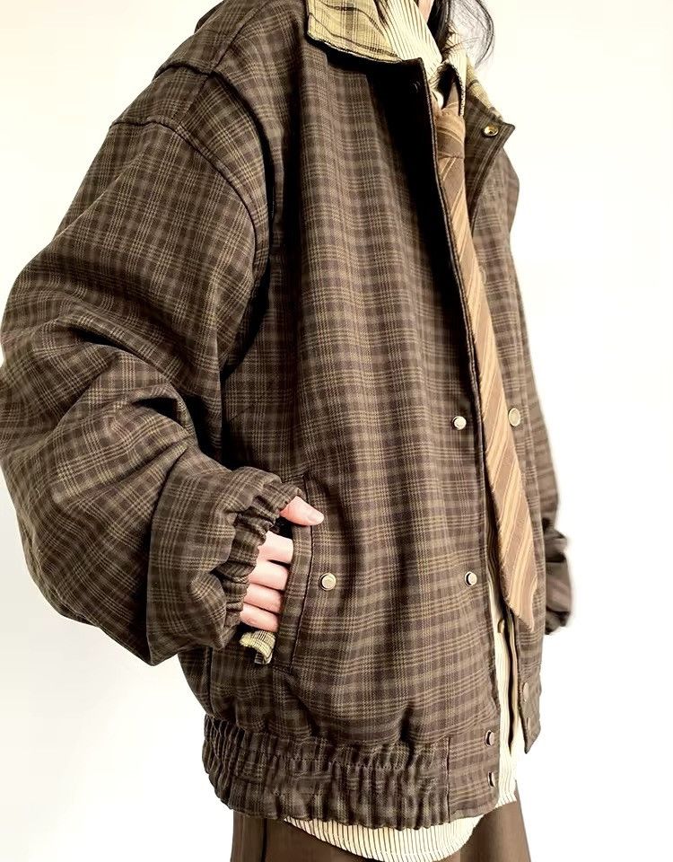 Other Streetwear Casual Oversized Patchwork Plaid Design Jacket Size US M / EU 48-50 / 2 - 7 Thumbnail