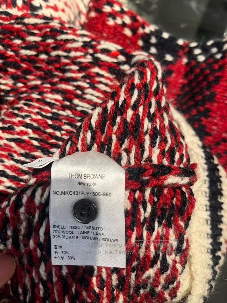 Thom Browne Thom Browne Gingham Knit Sweater Size US L / EU 52-54 / 3 - 8 Thumbnail