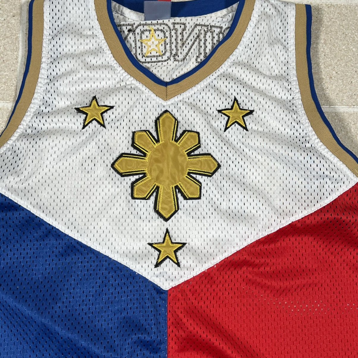 Vintage Vtg Philippines Pilipinas Jersey 100% Pinoy Basketball Large Size US L / EU 52-54 / 3 - 4 Thumbnail