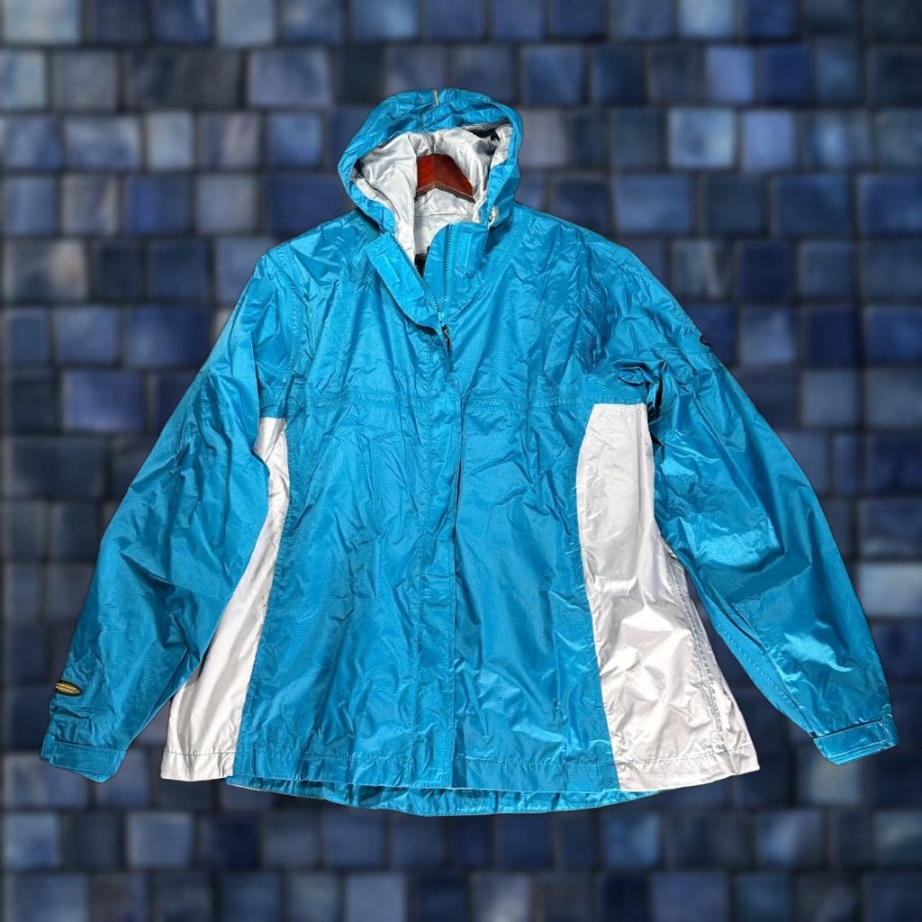 Vintage Stearns Dry Wear Jacket Womens XL Blue Nylon Zip Up Hooded Pockets Boating Size XL / US 12-14 / IT 48-50 - 1 Thumbnail