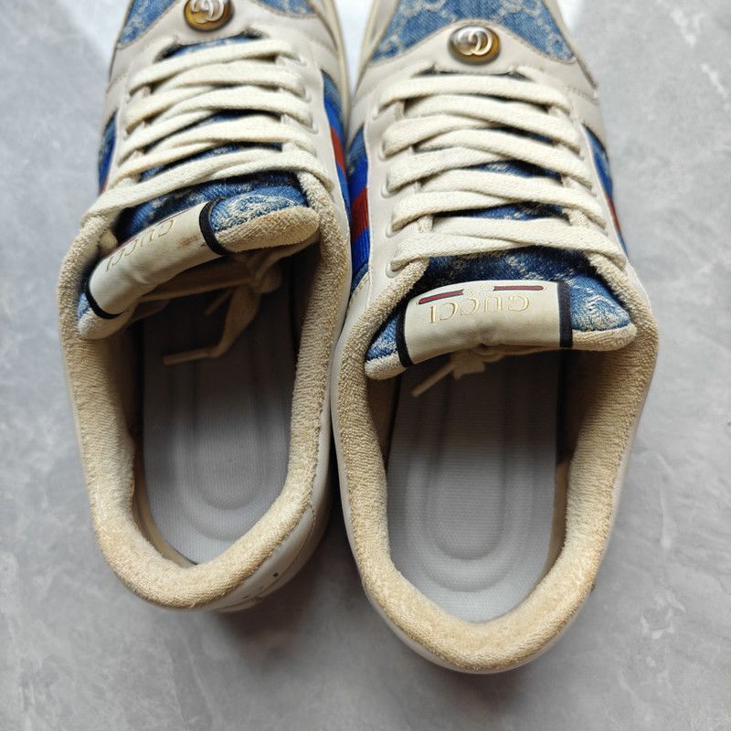 Gucci Gucci Screener Denim Fashion Sneakers for Men - Size US 9 / EU 42 - 9 Thumbnail