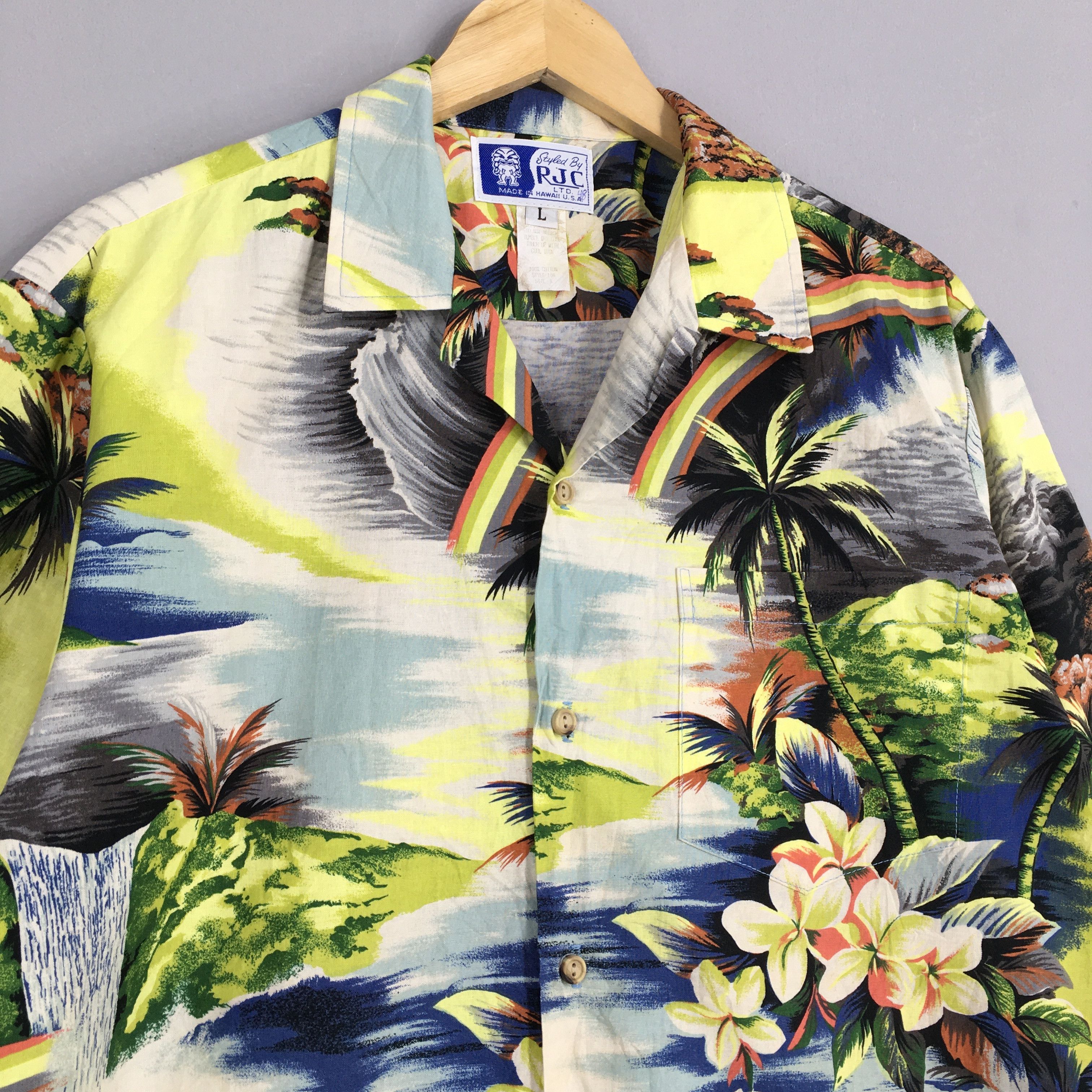 Other RJC Hawaiian Waterfall Graphic View Cotton Shirt Large Size US L / EU 52-54 / 3 - 3 Thumbnail