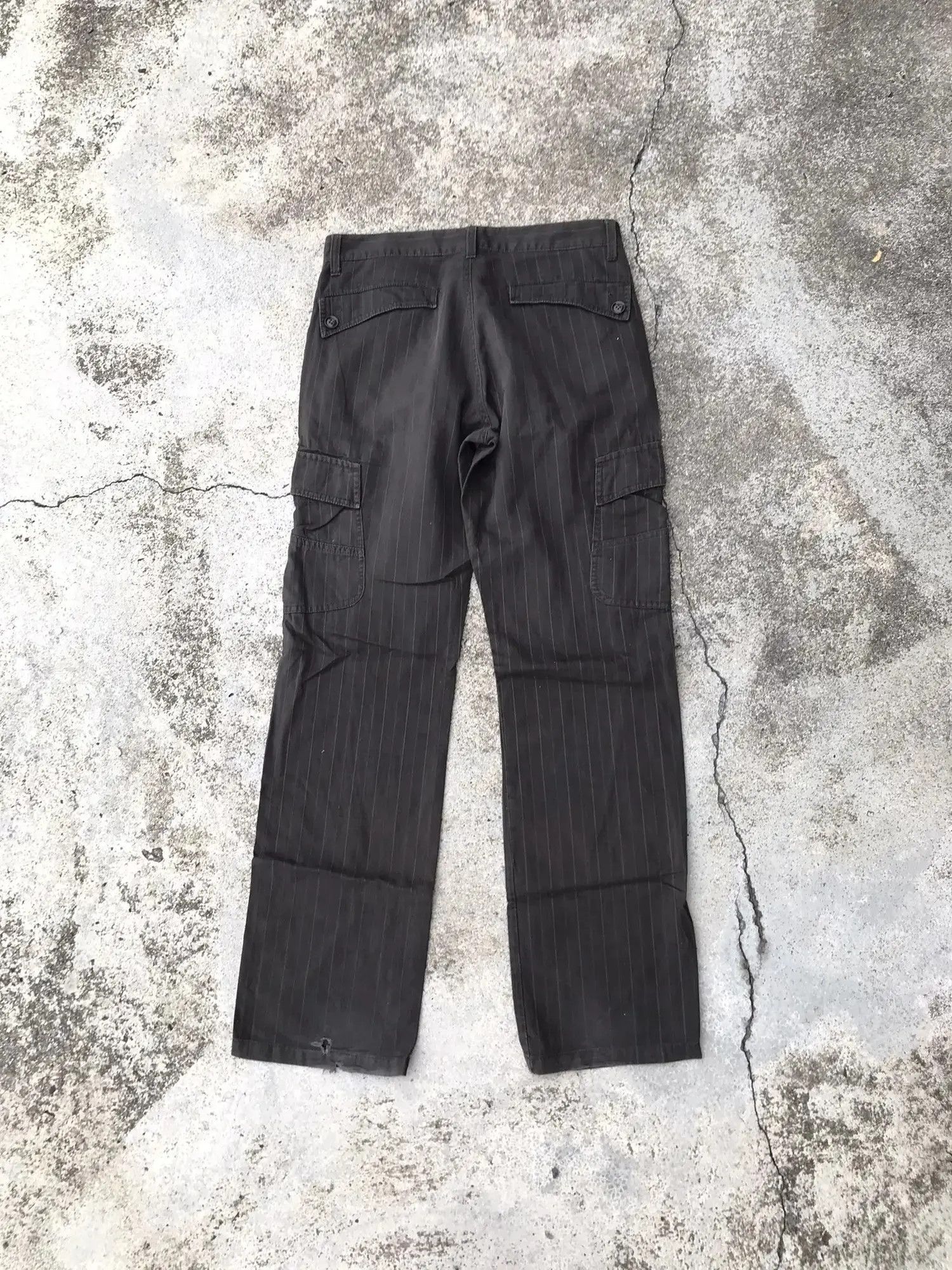 Japanese Brand Takeo Pinstripe fatigue cargo pants Size US 32 / EU 48 - 3 Thumbnail