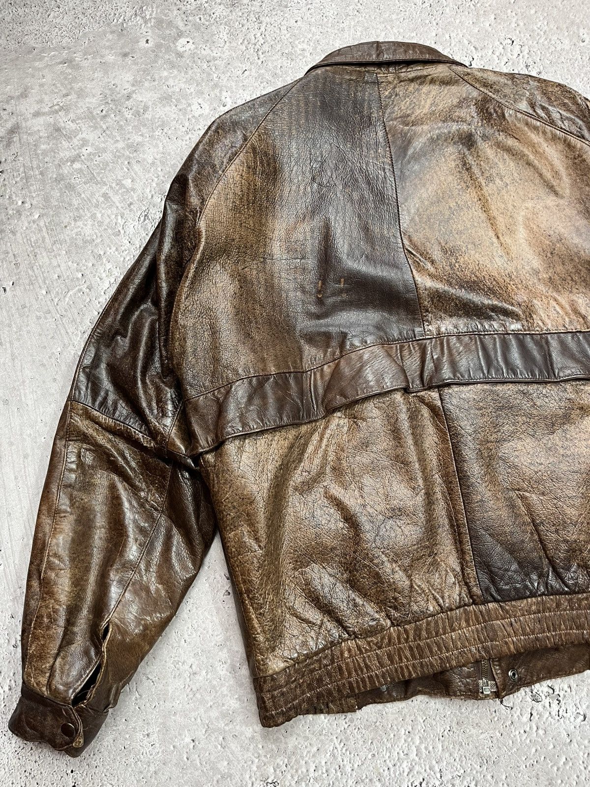 Genuine Leather Vintage Military Aviator Pilot Leather Jacket S Distressed Size US S / EU 44-46 / 1 - 16 Thumbnail