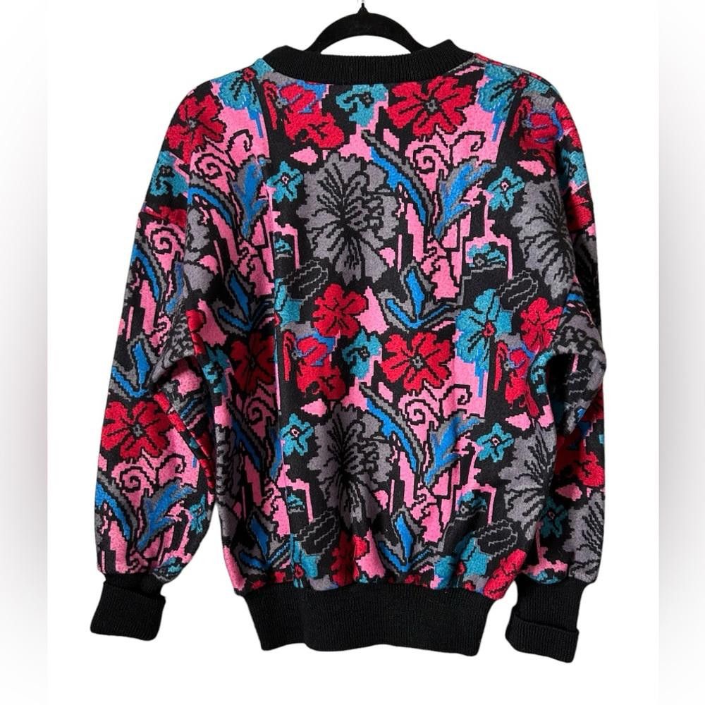 Fila Fila l Rare Vintage 1980’s Floral Pullover Sweatshirt Size 4 Size S / US 4 / IT 40 - 2 Thumbnail