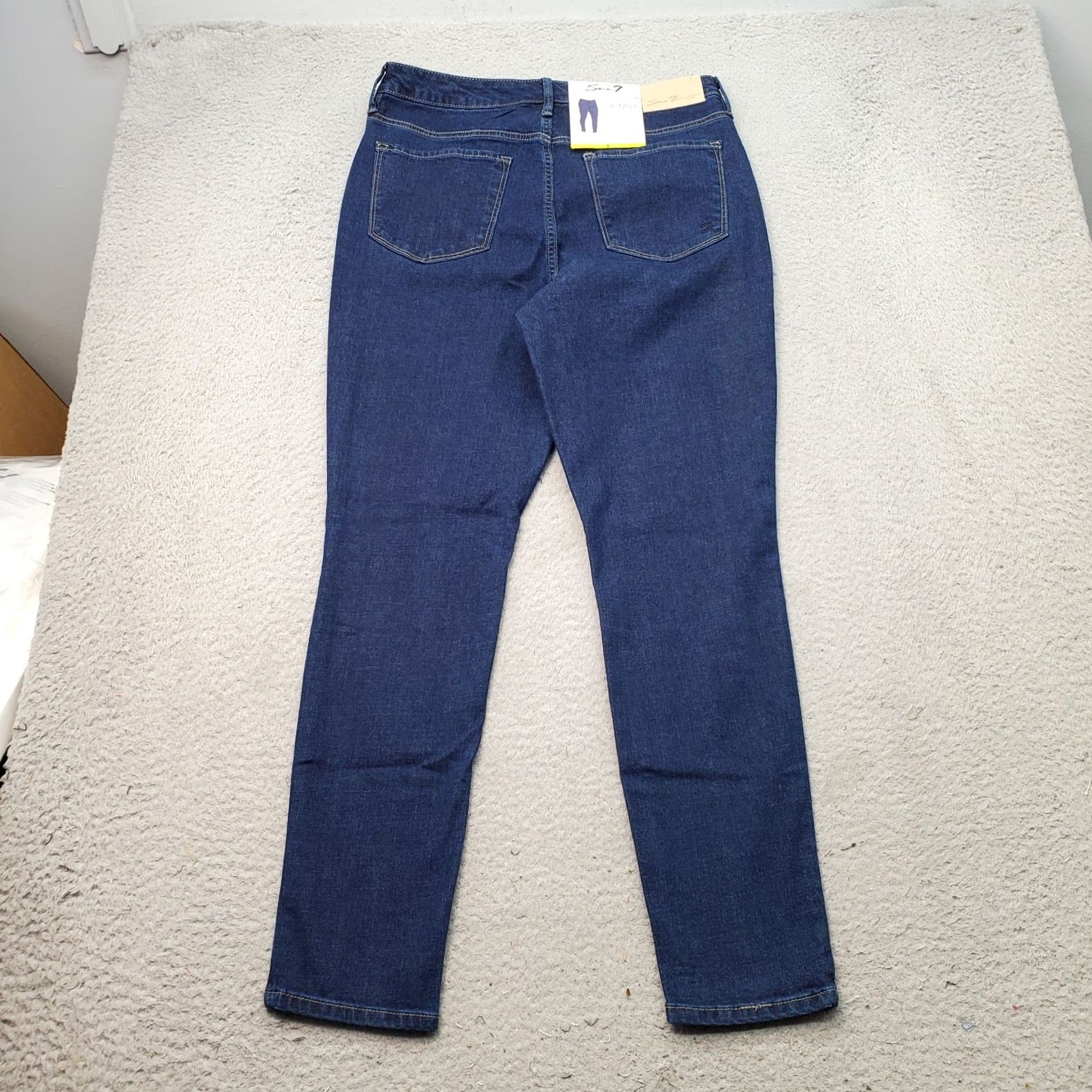 Vintage Seven7 Skinny Jeans Womens 8 Blue Denim Stretch High Rise Medium Wash Jeans Womens 8 Blue Denim Skinny Stretch High Rise Size 30" / US 8 / IT 44 - 2 Thumbnail