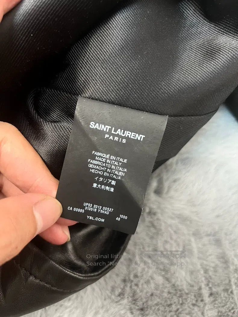 Saint Laurent Paris Saint Laurent Paris Motorcycle Leather Jacket Size US M / EU 48-50 / 2 - 5 Thumbnail
