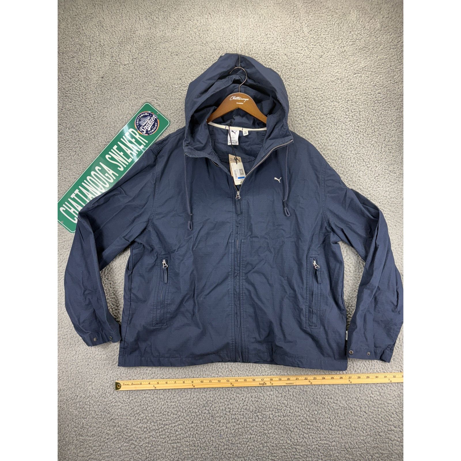 Puma Puma Lightweight Ripstop Drawstring Jacket Mens Extra Large Size US XL / EU 56 / 4 - 1 Thumbnail