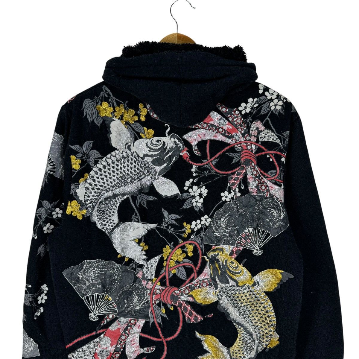 Japanese Brand ❄️SUKAJAN KOI FISH HOODIE SWEATSHIRT Size US L / EU 52-54 / 3 - 9 Thumbnail