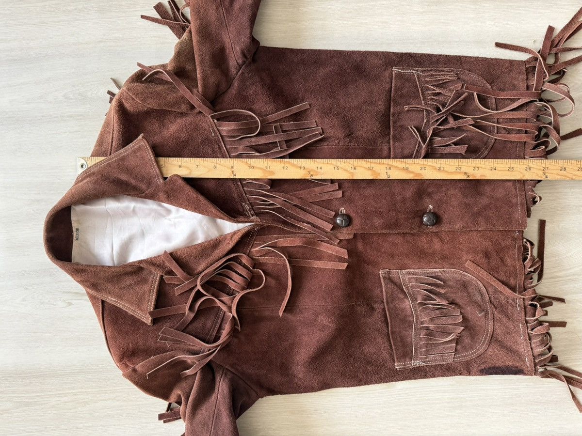 Vintage Vtg 70s Western Leather Fringe Jacket Sz M- Mexico Handmade Size US S / EU 44-46 / 1 - 10 Thumbnail