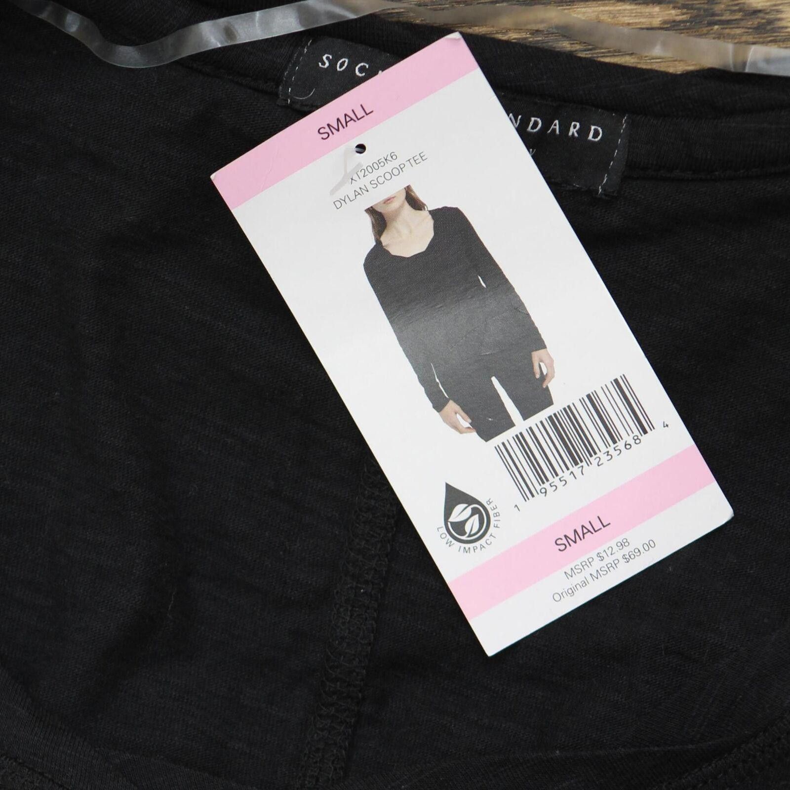 Sanctuary NWT Social Standard by Sanctuary Long T-Shirt Tee 2XL Black Size XXL / US 16-18 / IT 52-54 - 4 Thumbnail