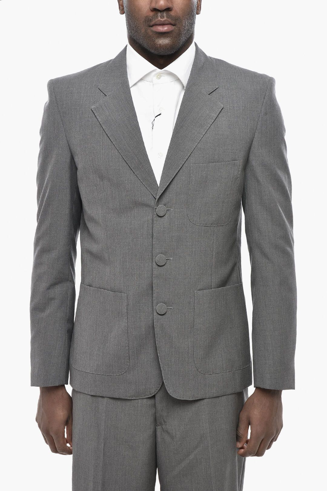 Givenchy og1mm0326 Single-Breasted Wool Blazer in Grey Size US S / EU 44-46 / 1 - 1 Thumbnail