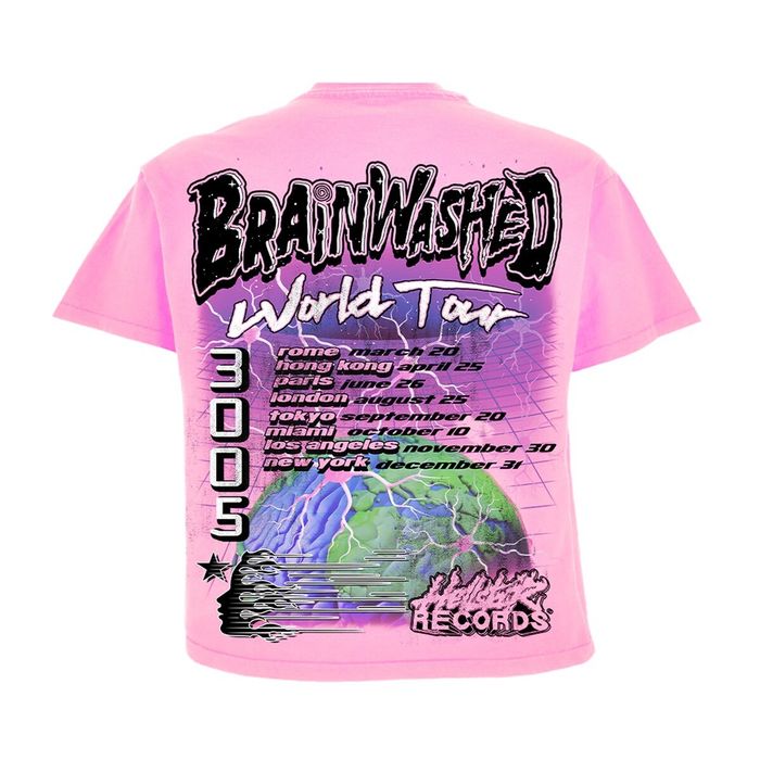 Streetwear Hellstar Capsule 10 Brainwashed World Tour Tee | Grailed