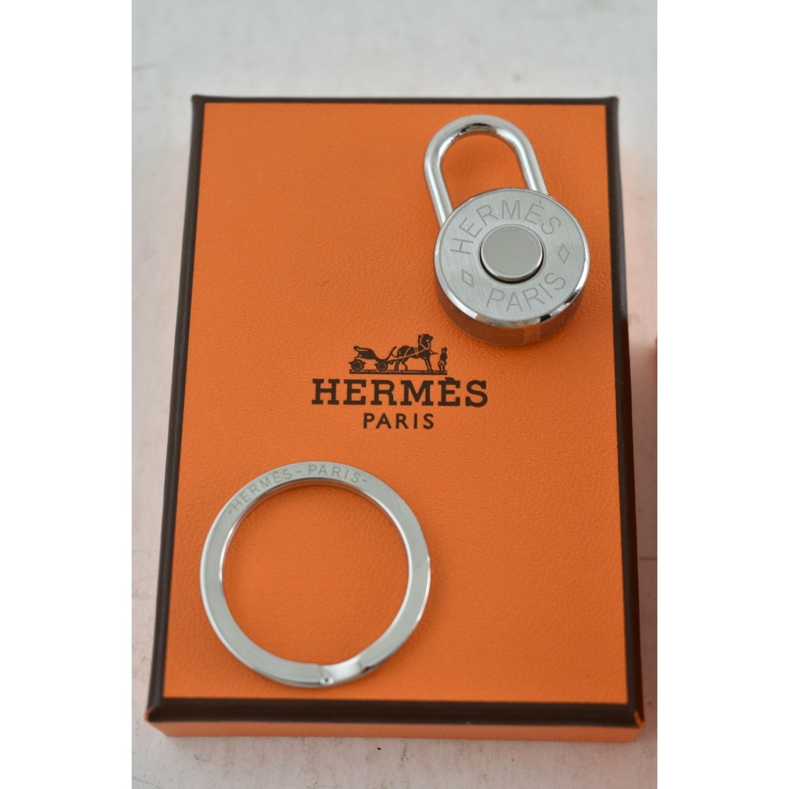 Hermes Hermes Clou De Selle Keyring Bag Charm Kelly Birkin Padlock Size ONE SIZE - 3 Thumbnail