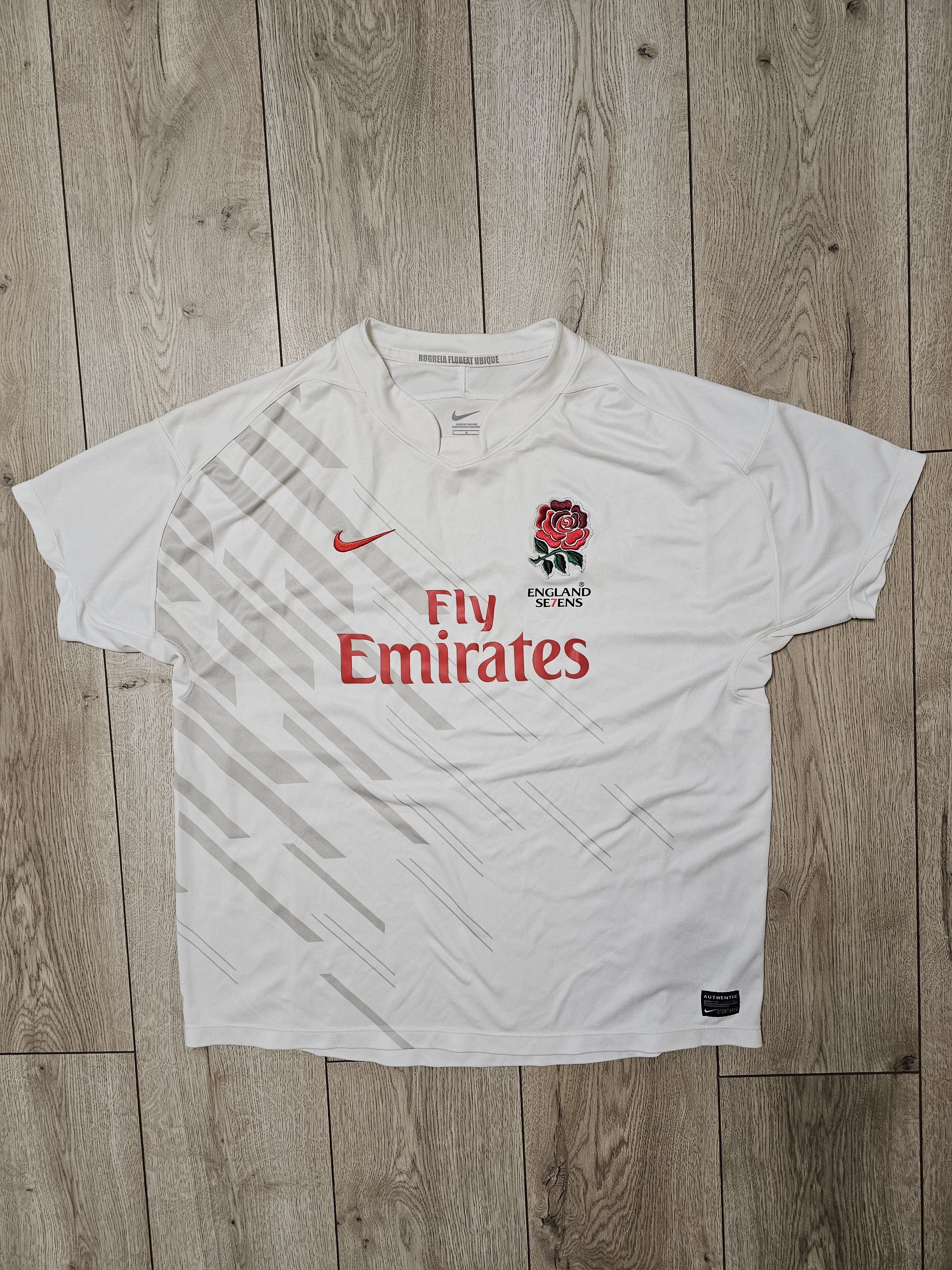Nike ENGLAND RUGBY SEVENS 2010 RUGBY UNION SHIRT RUGBY JERSEY Size US L / EU 52-54 / 3 - 1 Thumbnail