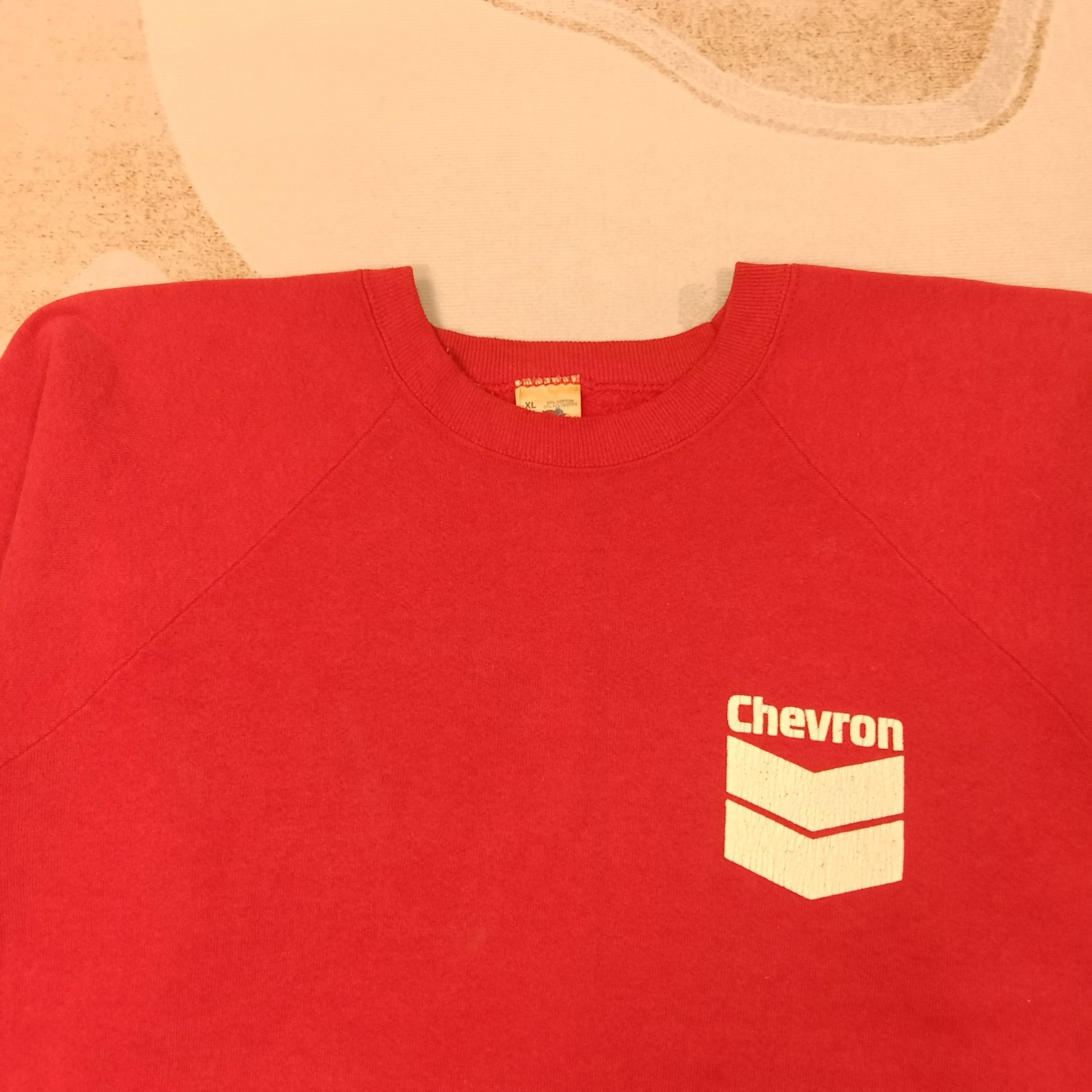 Chevrolet 90's Chevron American Company Brand Sweatshirt C257N6 Size US XL / EU 56 / 4 - 2 Thumbnail