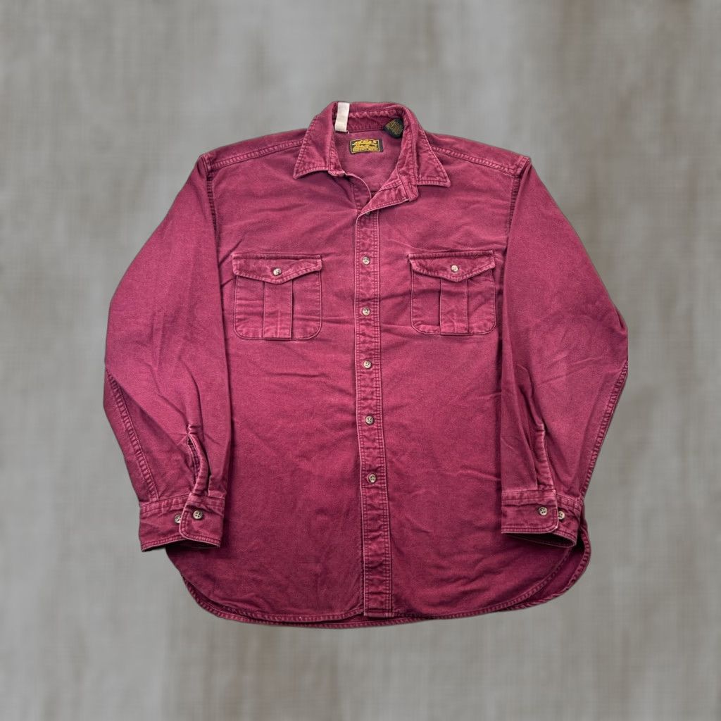 Eddie Bauer VINTAGE Eddie Bauer Flannel Shirt XL Red Hunting Chamois 2 Pocket Oudoor 90s Mens Mens Size US XL / EU 56 / 4 - 1 Thumbnail