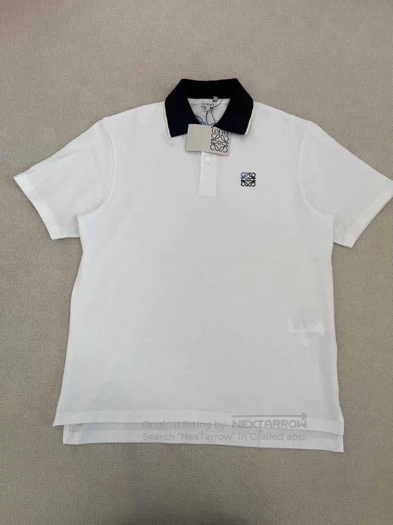 Loewe Loewe Solid Color Polo Neck Short Sleeve Polo Shirt Size US M / EU 48-50 / 2 - 1 Thumbnail