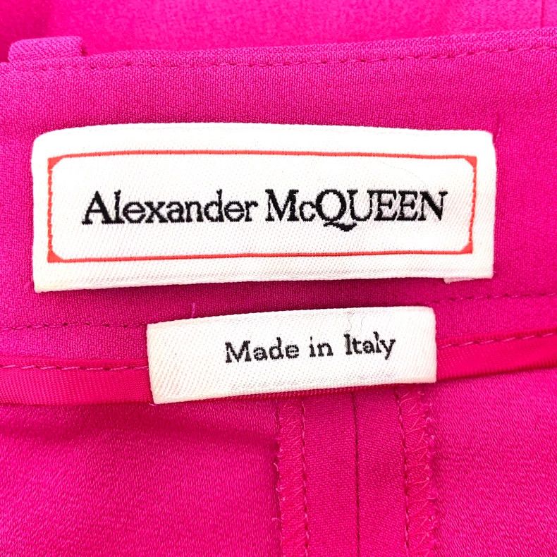 Alexander McQueen Alexander Mcqueen Pink casual suit trousers Size 26" / US 2 / IT 38 - 5 Thumbnail