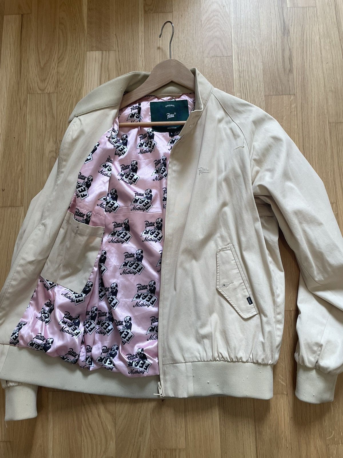 Patta Rare Patta lightweight twill jacket with pink inner Size US L / EU 52-54 / 3 - 1 Thumbnail