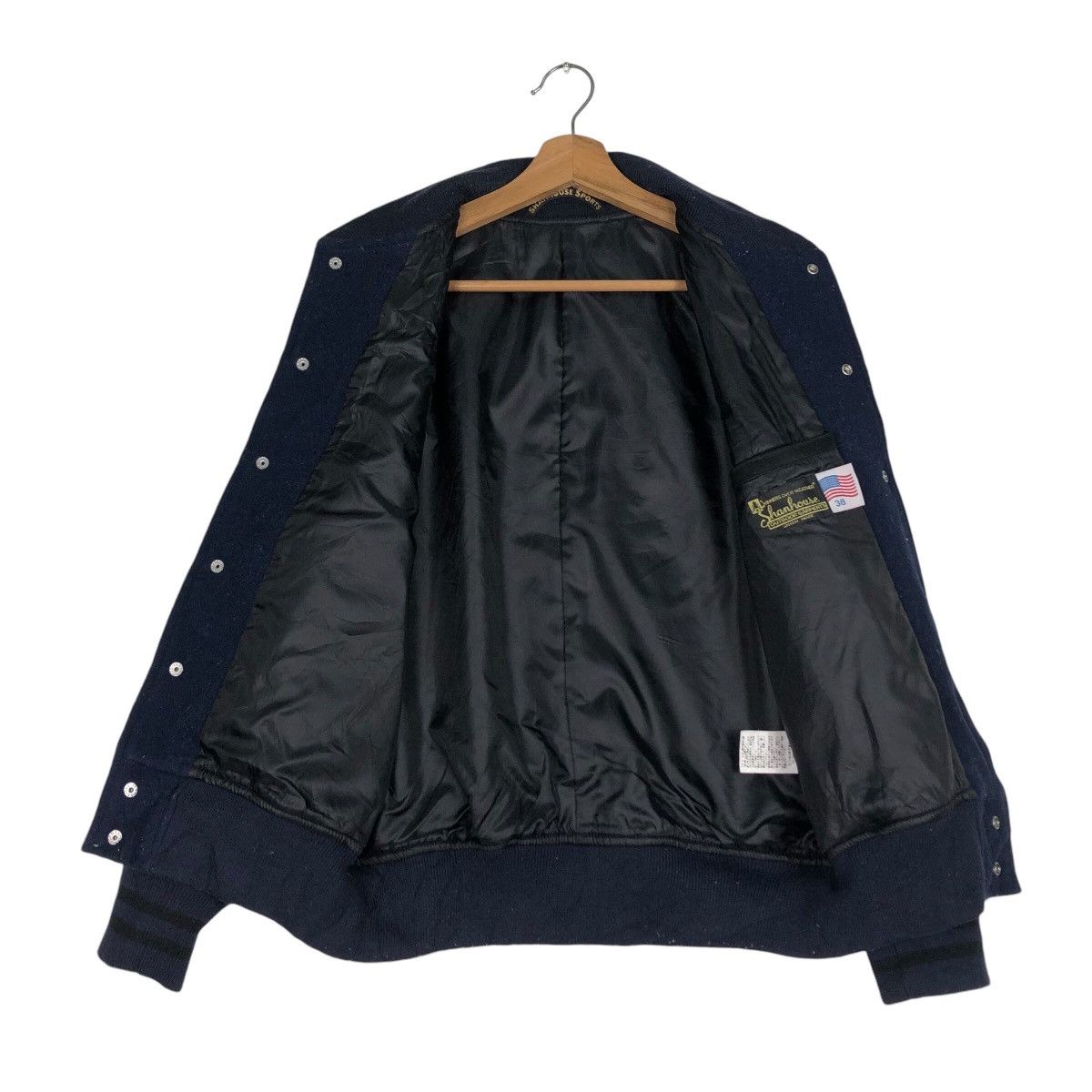 Japanese Brand 📌Vintage Bomber Leather Jacket Shanhouse Sports Usa Size US S / EU 44-46 / 1 - 14 Thumbnail