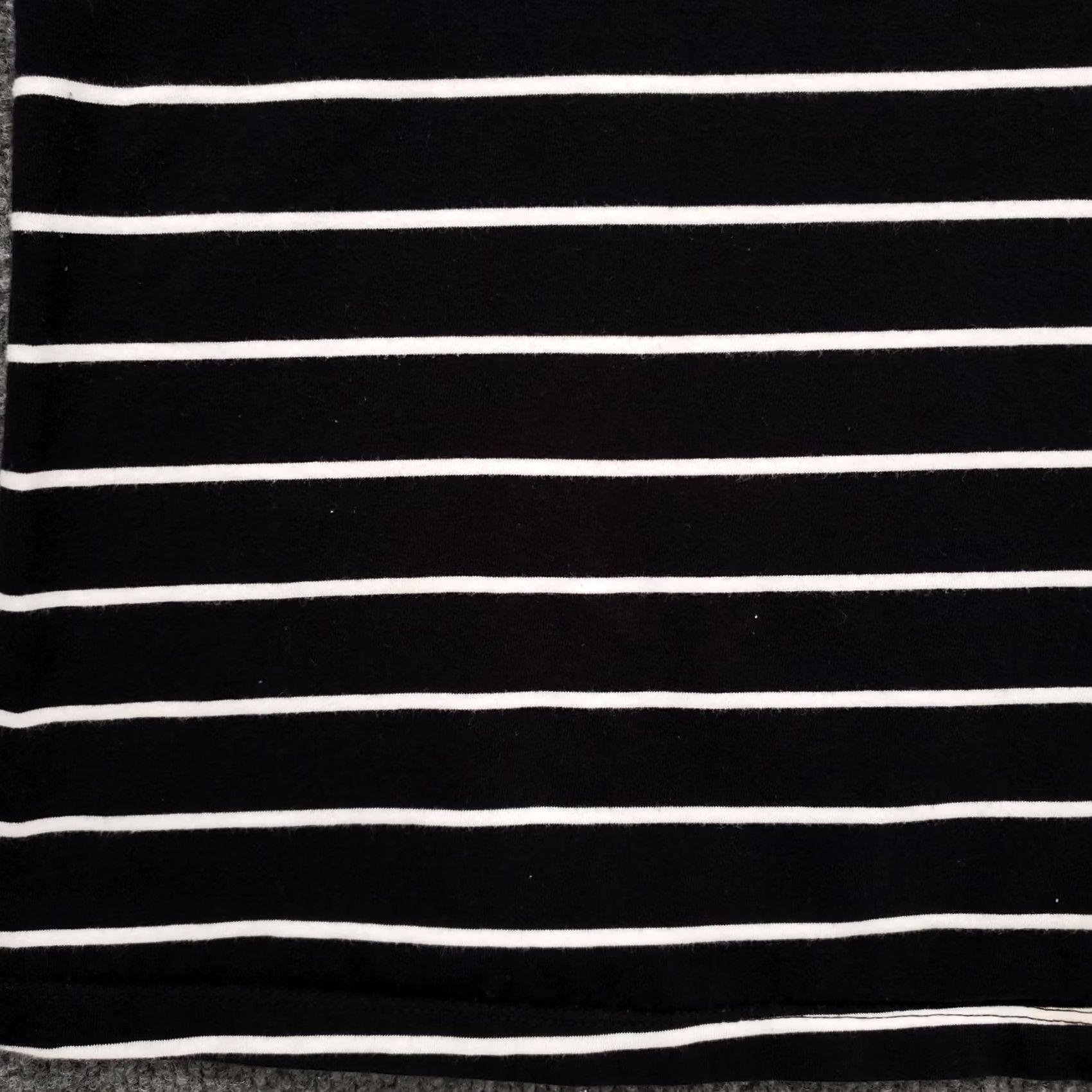 Vintage Catherines T Shirt Women 22W Black White Striped V Neck Size 3XL / US 20-22 - 4 Thumbnail