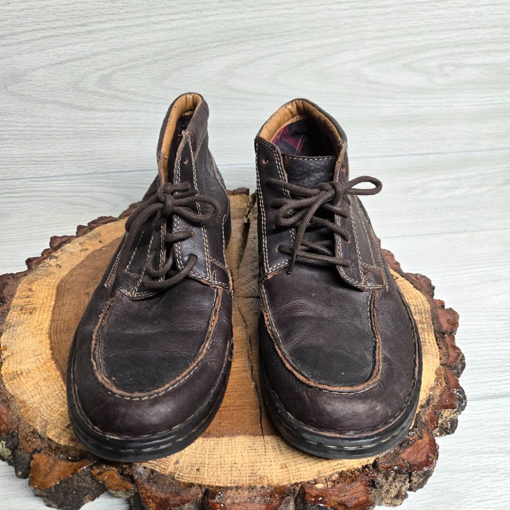 Clarks Collection by Clarks Men's Brown Leather Chukka Boots Ankle Shoes Size 12 Size US 12 / EU 45 - 3 Thumbnail