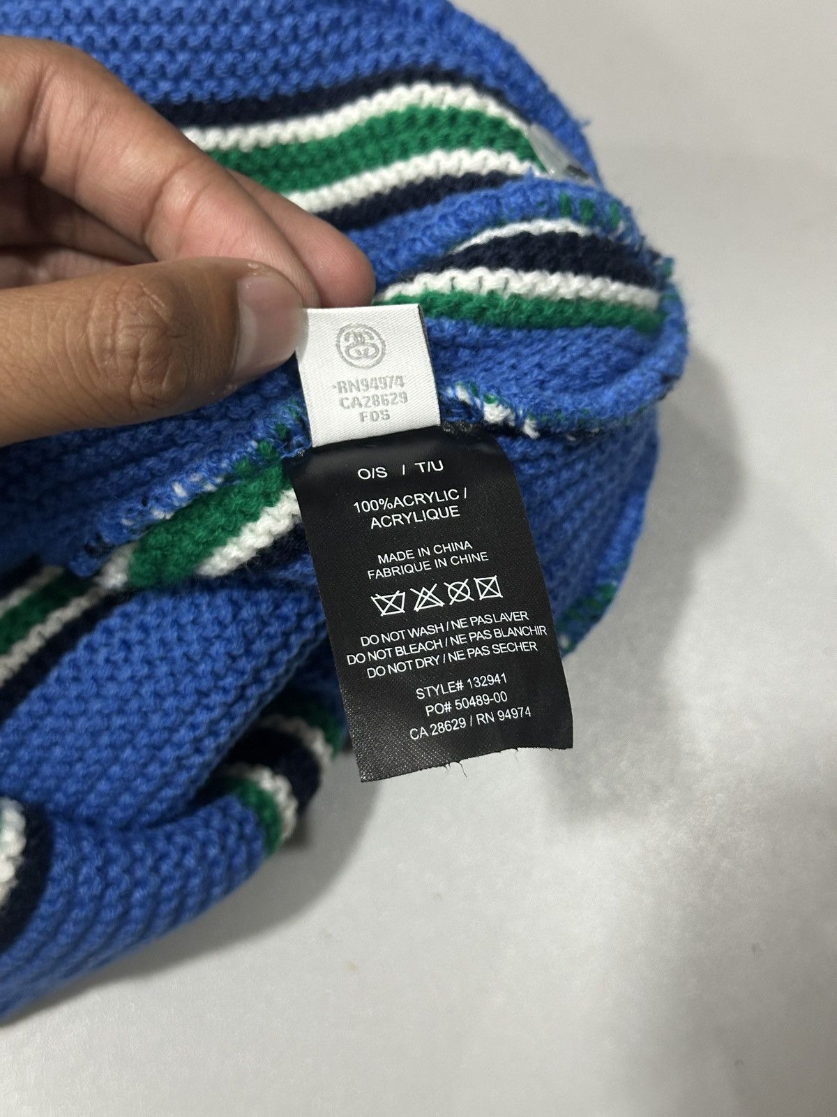 Stussy Stussy beanie Vertical Stripe cuff Size ONE SIZE - 5 Thumbnail