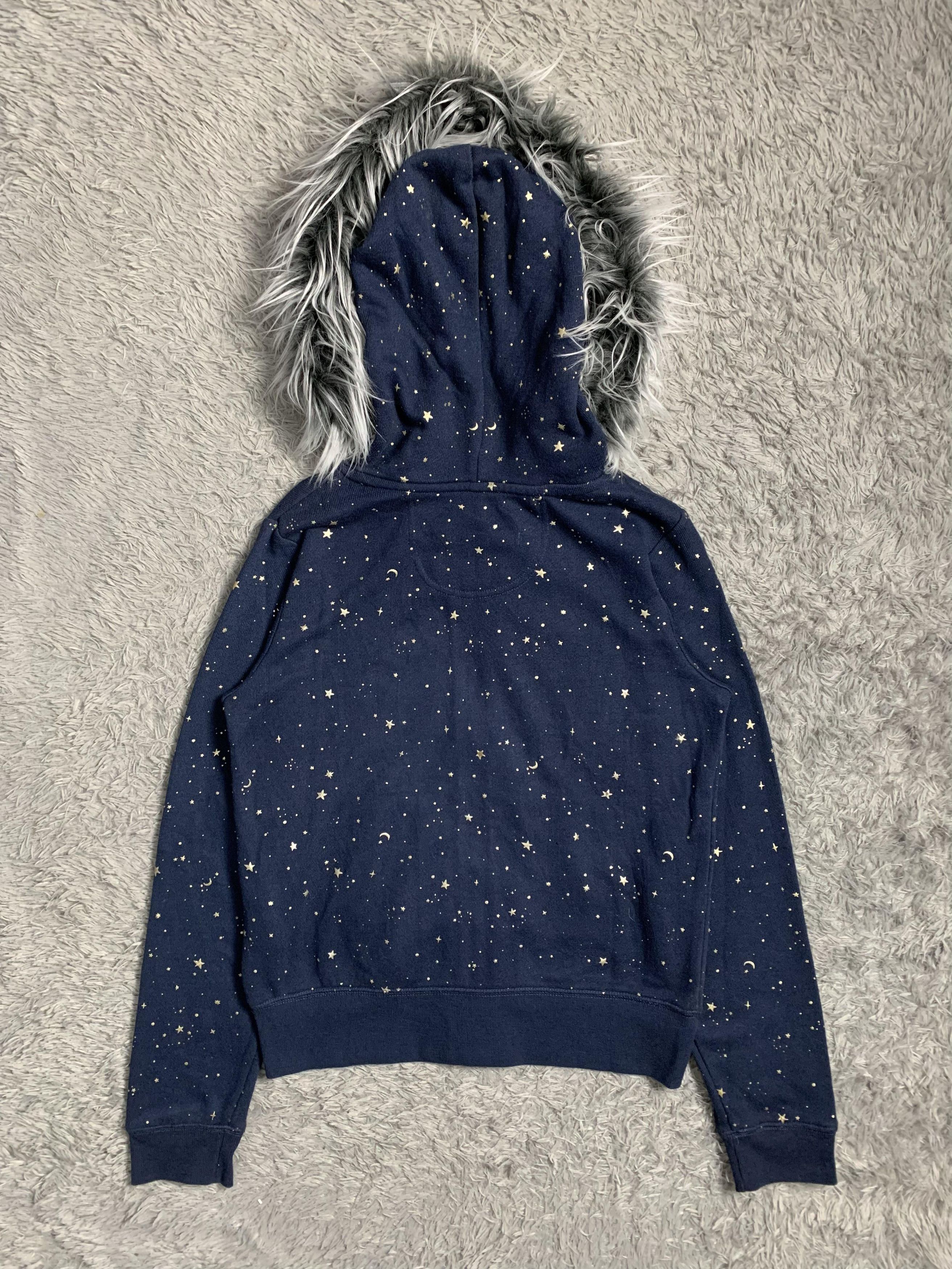 Japanese Brand Japan Brand Tip Top Night Sky Moon Stars fur Hoodie Size US M / EU 48-50 / 2 - 8 Thumbnail