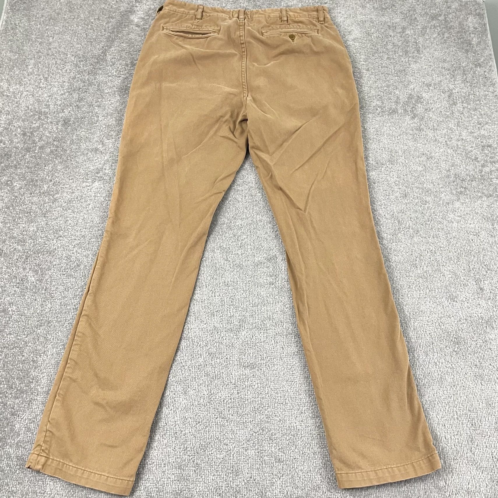 Taylor Stitch Taylor Stitch Chino Pants Mens Size 33 x 34 Brown Slim 5-Pocket Cotton Office Travel Casual Size US 33 - 5 Thumbnail