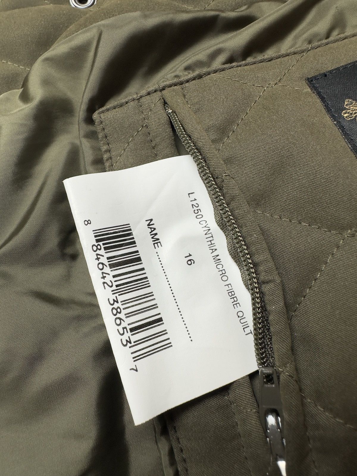 Barbour Vintage Barbour Cynthia Micro Fibre Quilt Jacket Size US 12 Size XL / US 12-14 / IT 48-50 - 10 Thumbnail