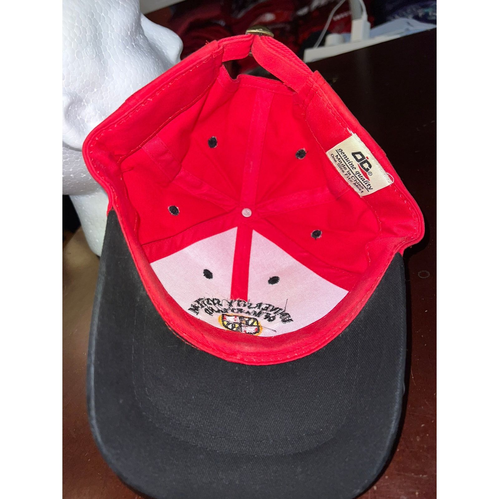 Vintage University Of Maryland Hat Hagerstown System Cap College OS Size ONE SIZE - 7 Thumbnail