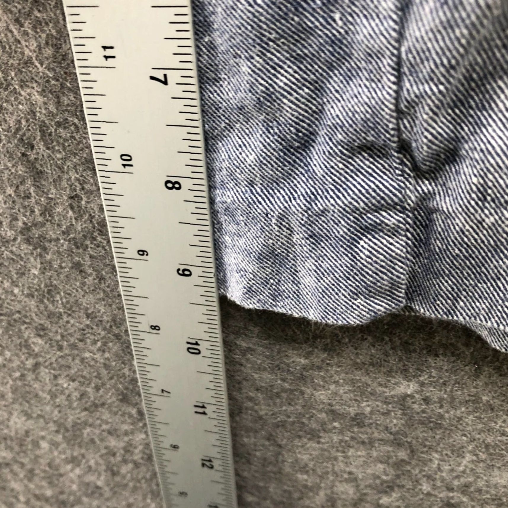 Vintage VINTAGE Lane Bryant Linen Blend Shorts Womens Size 18 Blue 9" Flat Front Casual Summer Size 40" / US 18 - 5 Thumbnail