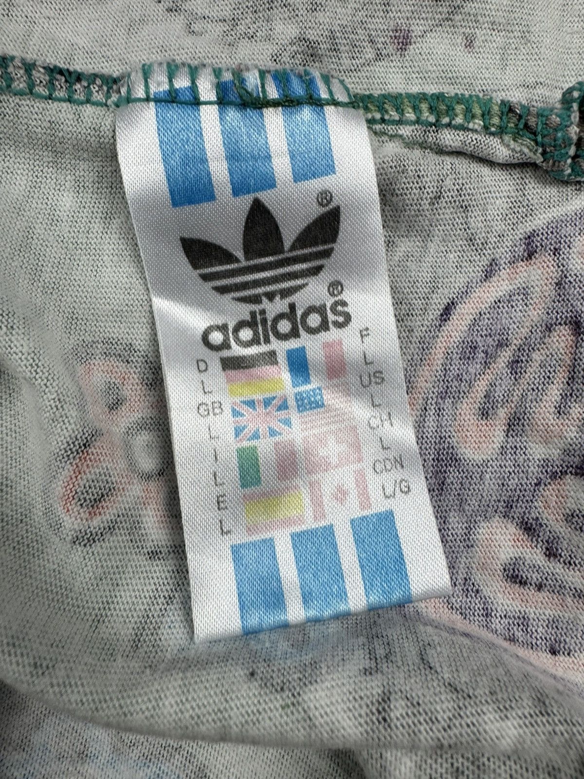 Adidas × Vintage Vintage 90s Adidas all over print Hawaii aztec graphic tee Size US L / EU 52-54 / 3 - 10 Thumbnail