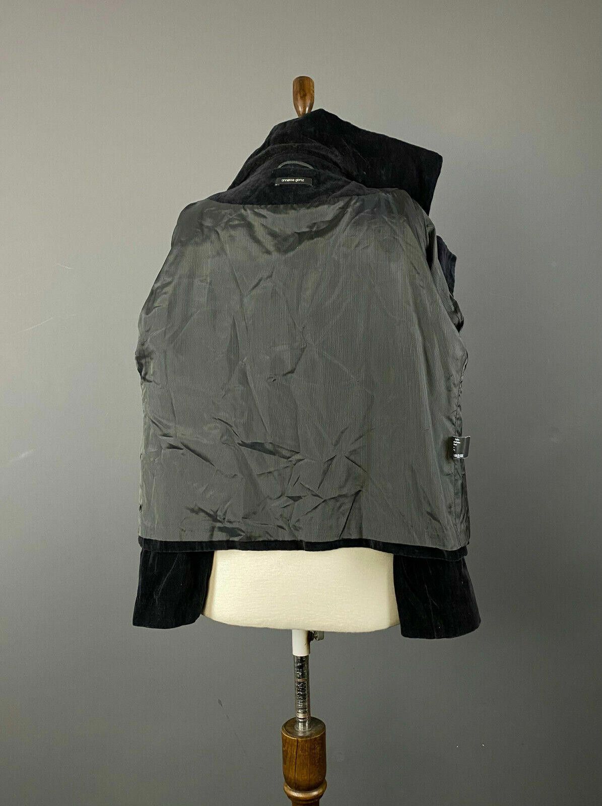 Designer Ladies Annette Gortz Designer Black Collared Jacket Size 40 Size M / US 6-8 / IT 42-44 - 9 Thumbnail