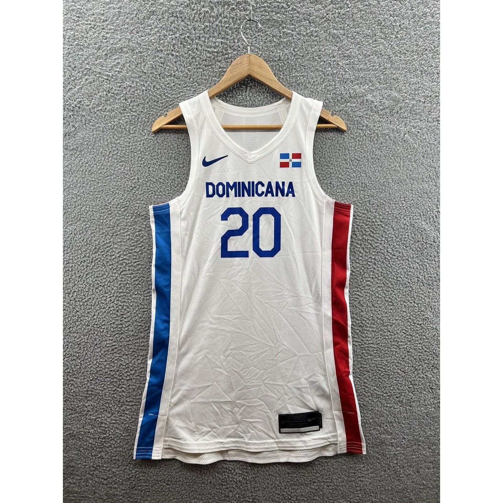 image of Nike 2020 Tokyo Olympic Game Issued Dominicana Jersey Size 44 in White, Men's