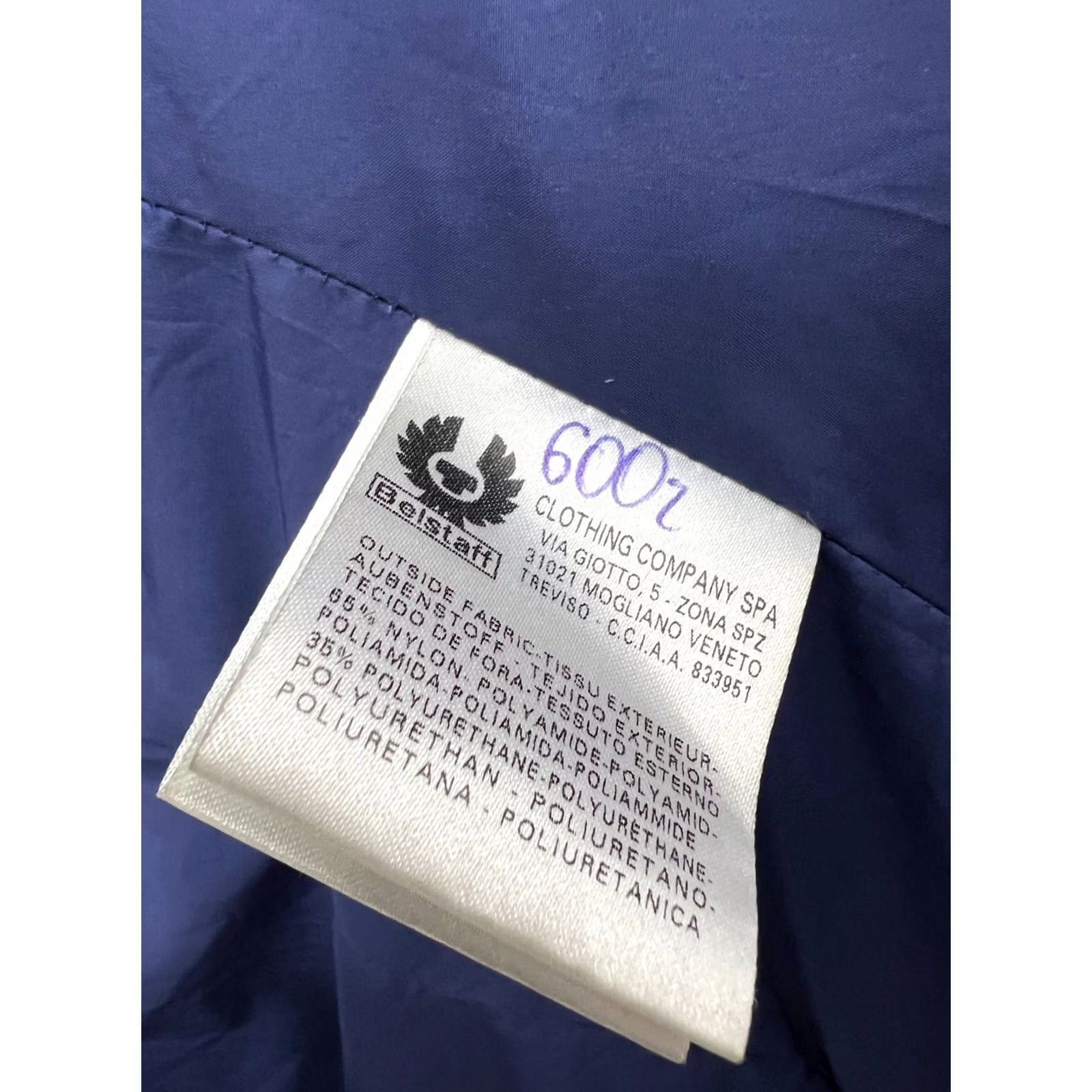 Belstaff Belstaff Jacket Puffer Jacket Ladies Size S Purple Logo Nylon Down 80% Down 20% Feather Wool lining Casual Womens Size S / US 4 / IT 40 - 7 Thumbnail