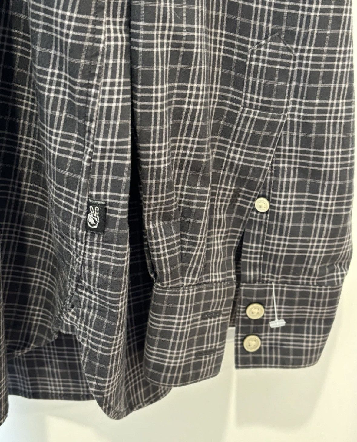 John Varvatos NWT John Varvatos Shirt 2XL XXL Button Up Coal Gray Check Size US XXL / EU 58 / 5 - 8 Thumbnail