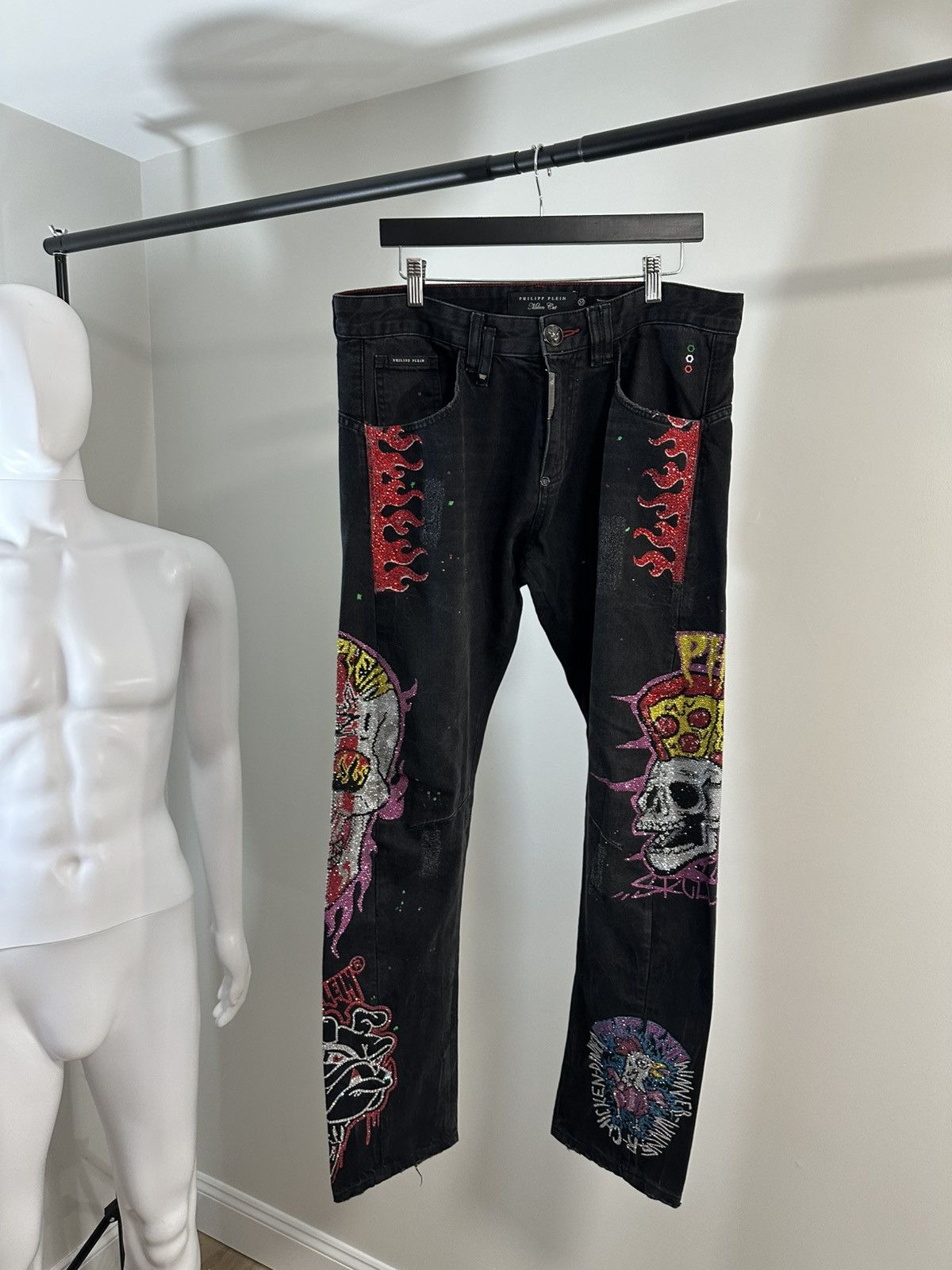 Philipp Plein Phillip Plein Skull Denim Size US 33 - 1 Thumbnail