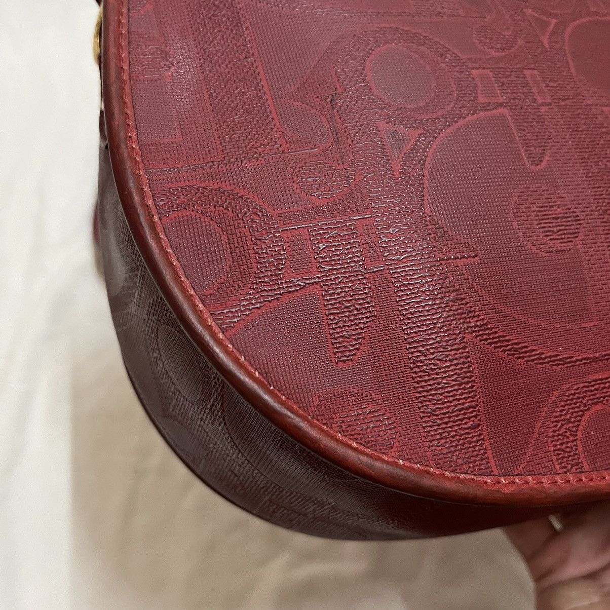 Christian Dior Monsieur × Dior × Vintage Authentic Vintage Christian Dior Monogram Leather Slingbag Size ONE SIZE - 6 Thumbnail