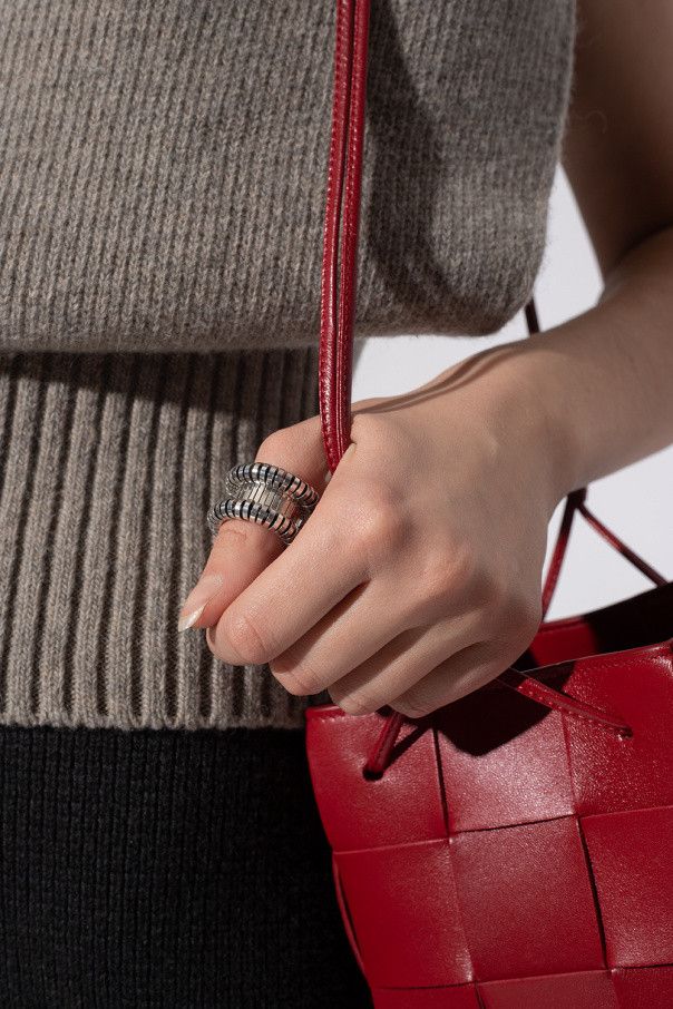 Bottega Veneta o1n1vont1124 Size: 19 / Ring in Silver Size ONE SIZE - 2 Thumbnail