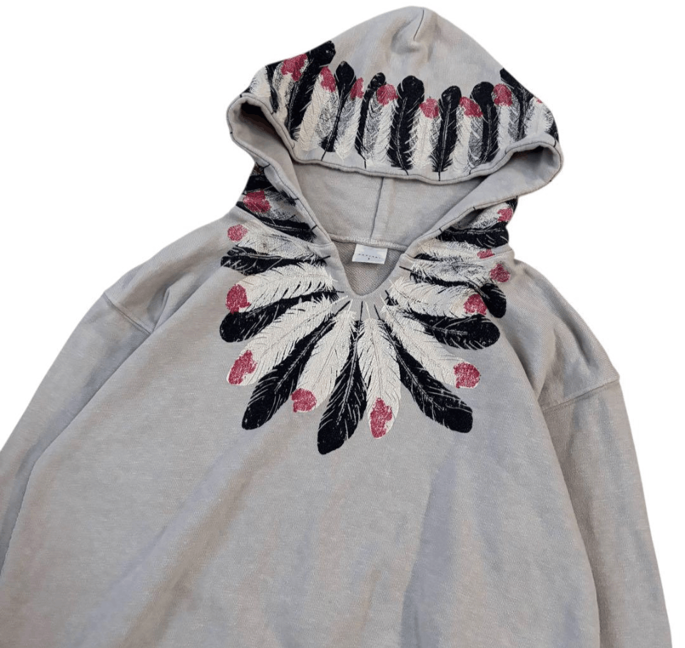 Kapital Feather Native Pattern Sweatshirt Hoodie Size US L / EU 52-54 / 3 - 3 Thumbnail
